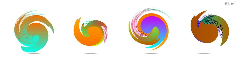 Vortex vector background. Templates for logo design, leaflets or presentation 스톡 일러스트
