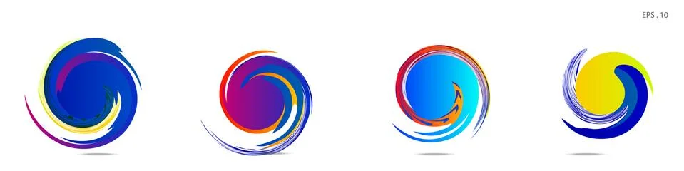 Vortex vector background. Templates for logo design, leaflets or presentation Stock Illustration