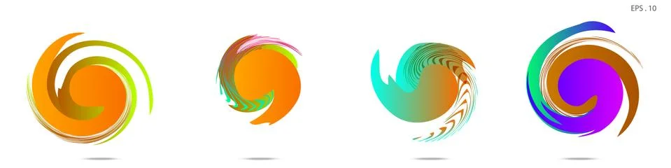Vortex vector background. Templates for logo design, leaflets or presentation Illustrazione stock