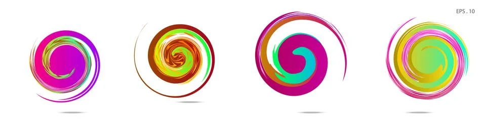 Vortex vector background. Templates for logo design, leaflets or presentation Illustrazione stock