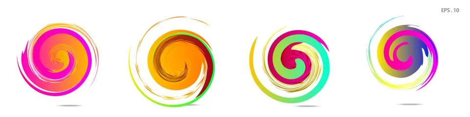 Vortex vector background. Templates for logo design, leaflets or presentation Illustrazione stock