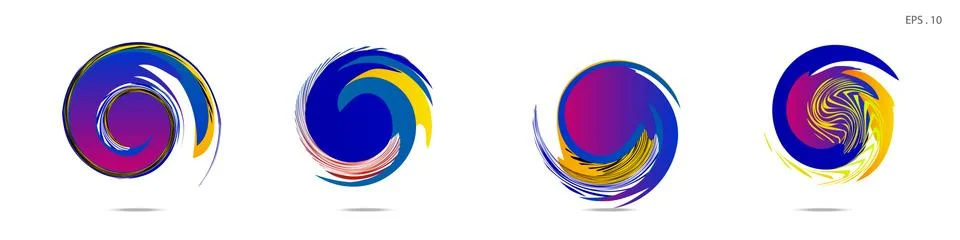 Vortex vector background. Templates for logo design, leaflets or presentation 스톡 일러스트