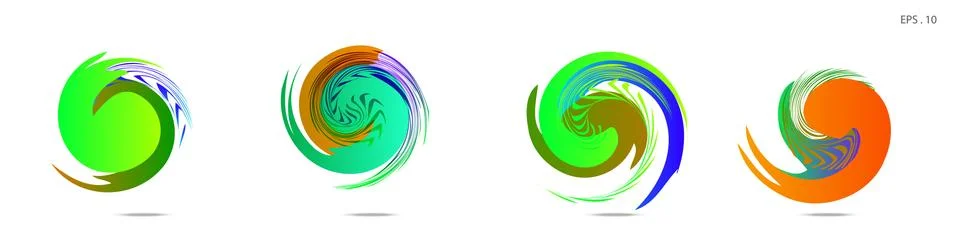 Vortex vector background. Templates for logo design, leaflets or presentation Illustrazione stock