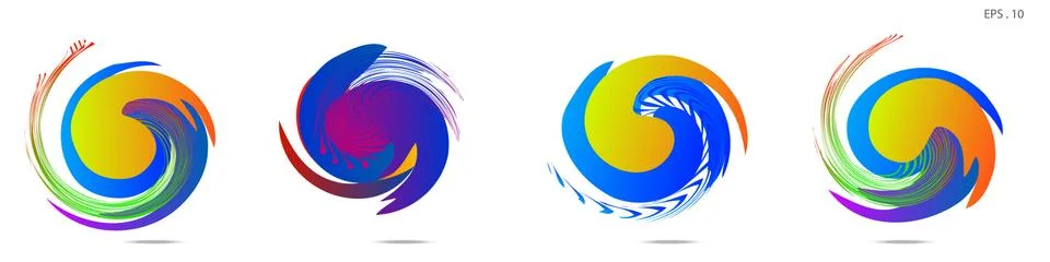 Vortex vector background. Templates for logo design, leaflets or presentation 스톡 일러스트