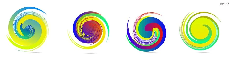 Vortex vector background. Templates for logo design, leaflets or presentation 스톡 일러스트