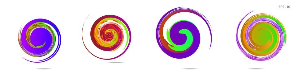 Vortex vector background. Templates for logo design, leaflets or presentation イラスト素材