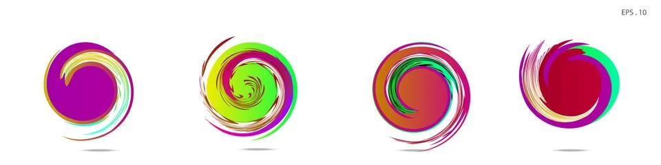 Vortex vector background. Templates for logo design, leaflets or presentation Illustrazione stock