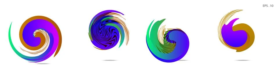 Vortex vector background. Templates for logo design, leaflets or presentation Stock Illustration
