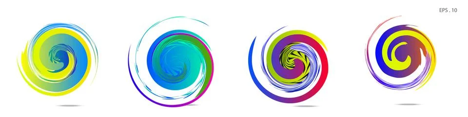 Vortex vector background. Templates for logo design, leaflets or presentation Stock Illustration