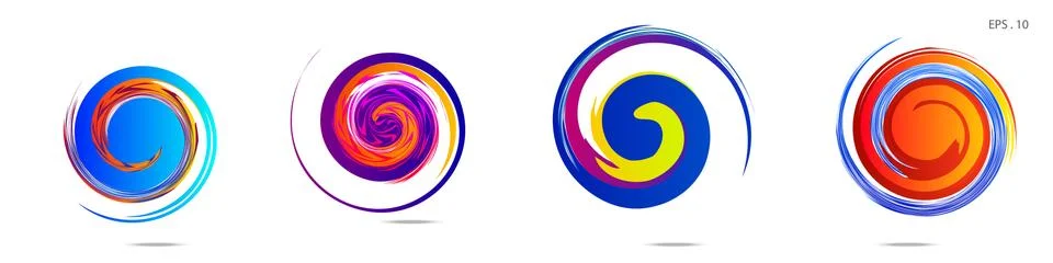 Vortex vector background. Templates for logo design, leaflets or presentation Stock Illustration