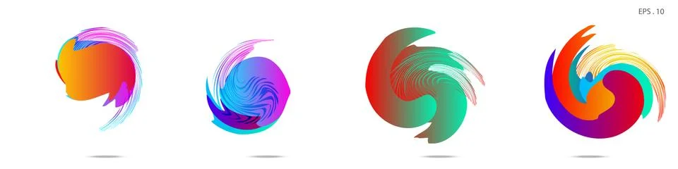 Vortex vector background. Templates for logo design, leaflets or presentation 스톡 일러스트