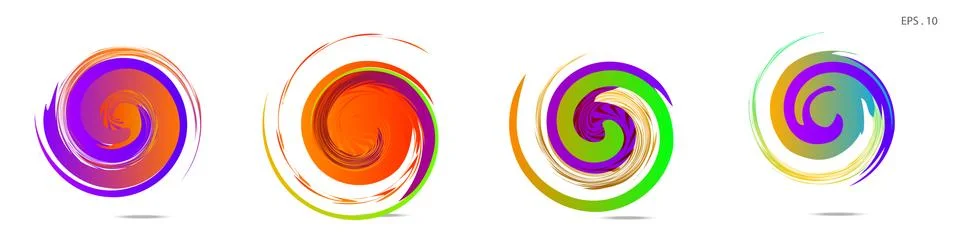 Vortex vector background. Templates for logo design, leaflets or presentation Stock Illustration