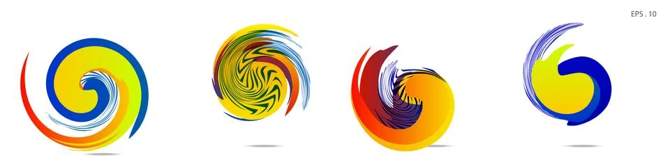 Vortex vector background. Templates for logo design, leaflets or presentation 스톡 일러스트
