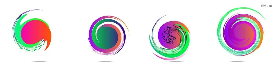 Vortex vector background. Templates for logo design, leaflets or presentation Illustrazione stock
