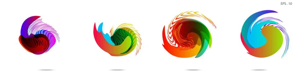 Vortex vector background. Templates for logo design, leaflets or presentation 库存插图