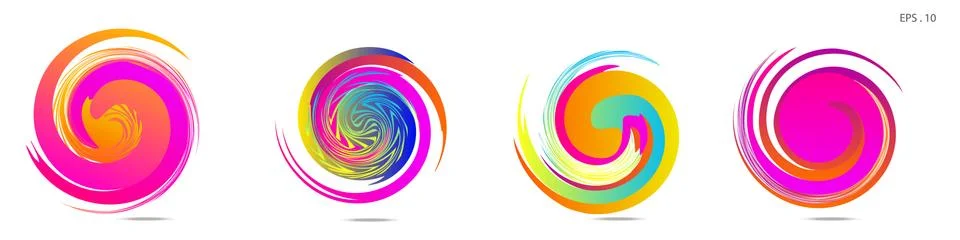Vortex vector background. Templates for logo design, leaflets or presentation Stock Illustration
