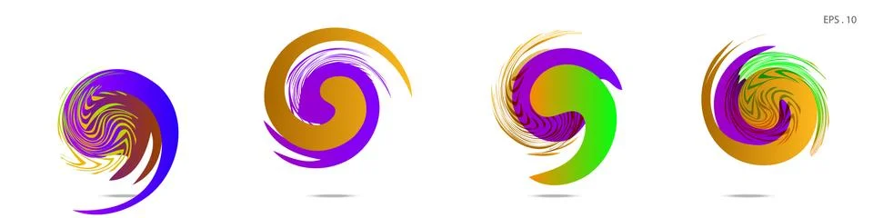 Vortex vector background. Templates for logo design, leaflets or presentation イラスト素材