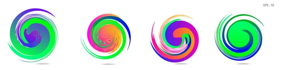 Vortex vector background. Templates for logo design, leaflets or presentation Stock Illustration