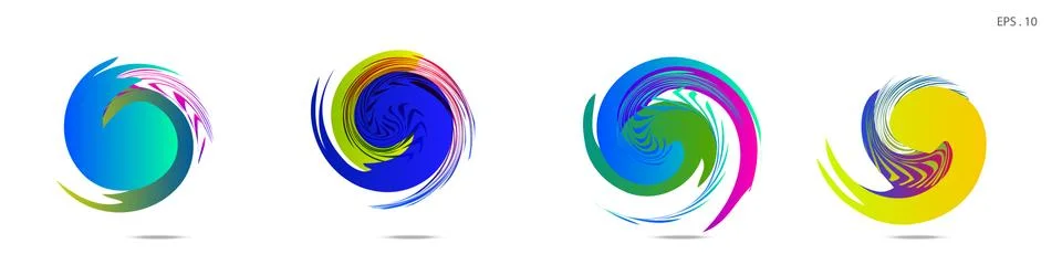 Vortex vector background. Templates for logo design, leaflets or presentation Stock Illustration
