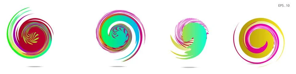 Vortex vector background. Templates for logo design, leaflets or presentation 스톡 일러스트