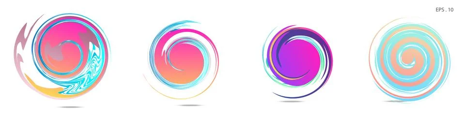 Vortex vector background. Templates for logo design, leaflets or presentation イラスト素材