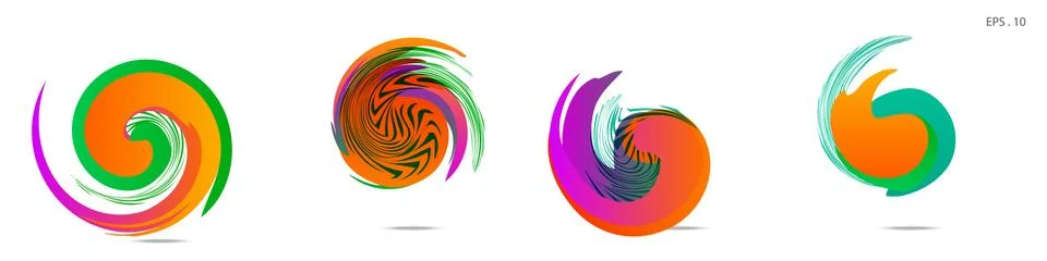 Vortex vector background. Templates for logo design, leaflets or presentation 스톡 일러스트