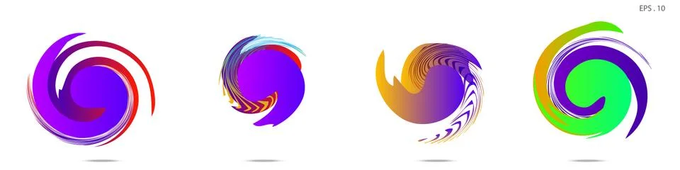 Vortex vector background. Templates for logo design, leaflets or presentation 스톡 일러스트