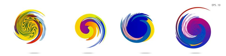Vortex vector background. Templates for logo design, leaflets or presentation 스톡 일러스트