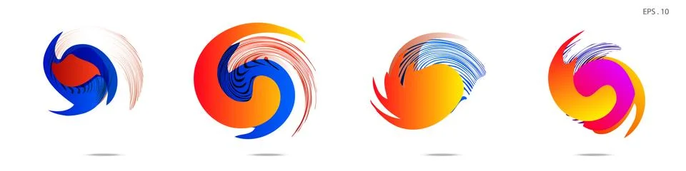 Vortex vector background. Templates for logo design, leaflets or presentation Stock Illustration