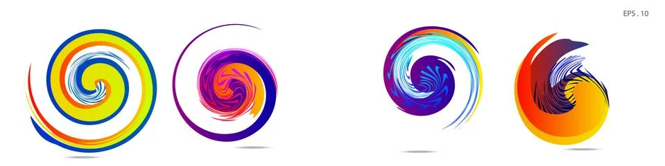 Vortex vector background. Templates for logo design, leaflets or presentation 스톡 일러스트