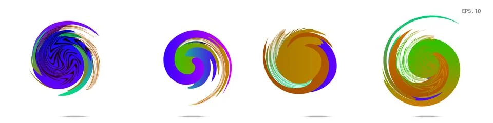 Vortex vector background. Templates for logo design, leaflets or presentation Illustrazione stock