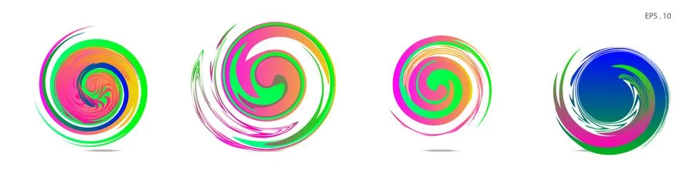 Vortex vector background. Templates for logo design, leaflets or presentation Stock Illustration