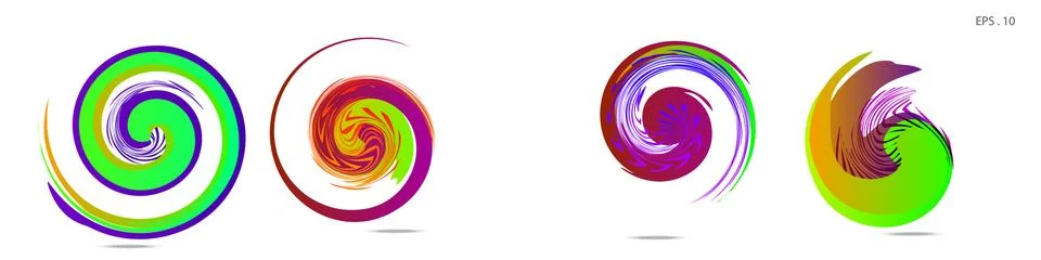 Vortex vector background. Templates for logo design, leaflets or presentation Stock Illustration