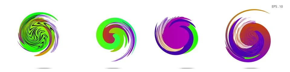Vortex vector background. Templates for logo design, leaflets or presentation 스톡 일러스트