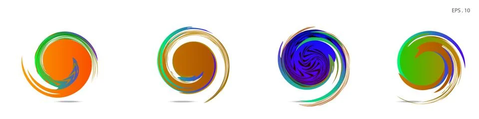 Vortex vector background. Templates for logo design, leaflets or presentation イラスト素材