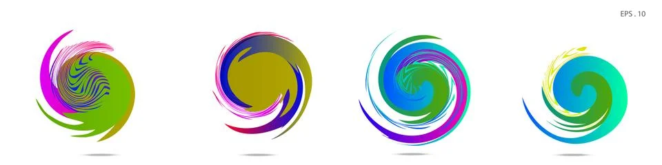 Vortex vector background. Templates for logo design, leaflets or presentation イラスト素材