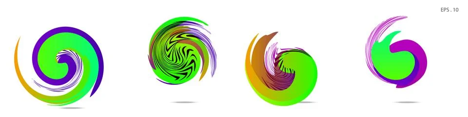 Vortex vector background. Templates for logo design, leaflets or presentation 스톡 일러스트