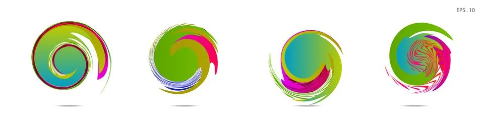 Vortex vector background. Templates for logo design, leaflets or presentation Stock Illustration