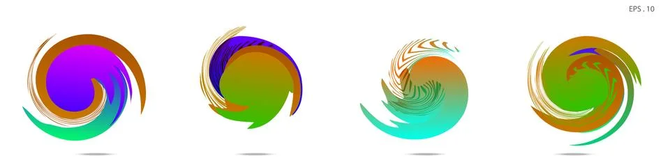 Vortex vector background. Templates for logo design, leaflets or presentation イラスト素材