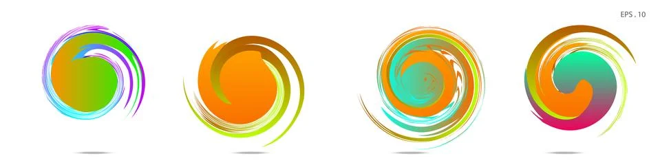 Vortex vector background. Templates for logo design, leaflets or presentation Illustrazione stock