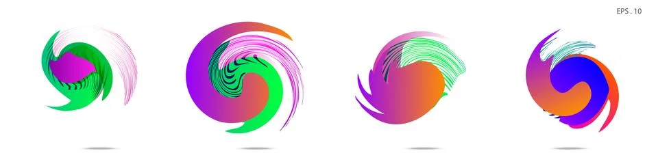 Vortex vector background. Templates for logo design, leaflets or presentation Stock Illustration
