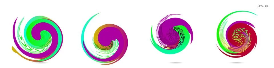 Vortex vector background. Templates for logo design, leaflets or presentation Illustrazione stock