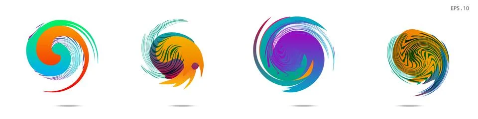 Vortex vector background. Templates for logo design, leaflets or presentation 스톡 일러스트