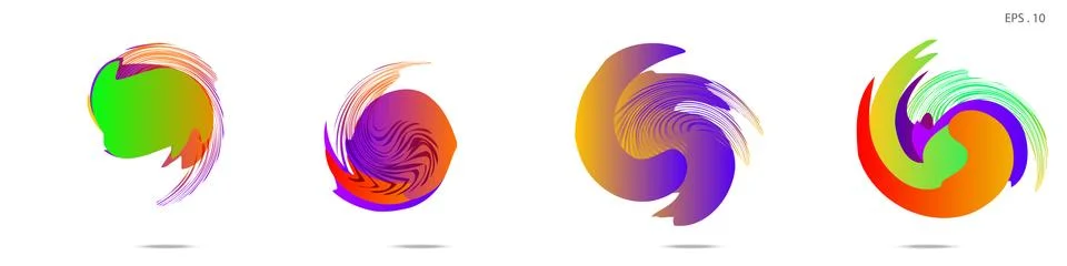 Vortex vector background. Templates for logo design, leaflets or presentation 库存插图