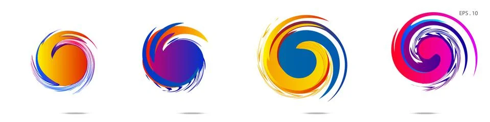 Vortex vector background. Templates for logo design, leaflets or presentation イラスト素材