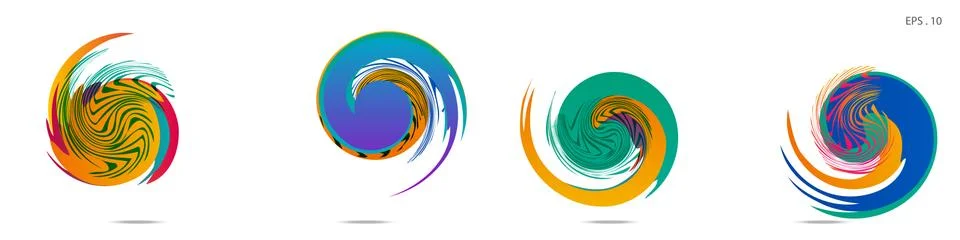 Vortex vector background. Templates for logo design, leaflets or presentation Stock Illustration