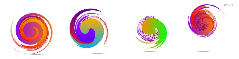 Vortex vector background. Templates for logo design, leaflets or presentation 库存插图