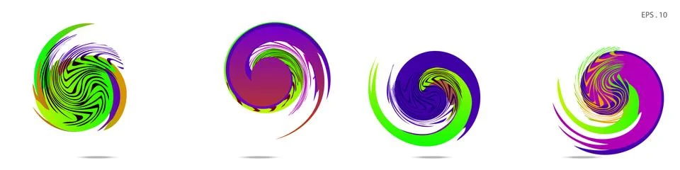 Vortex vector background. Templates for logo design, leaflets or presentation 스톡 일러스트