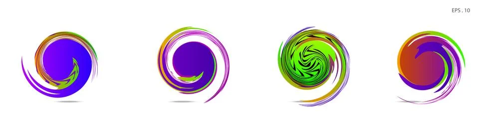 Vortex vector background. Templates for logo design, leaflets or presentation 스톡 일러스트