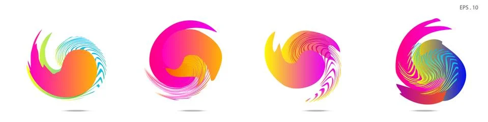 Vortex vector background. Templates for logo design, leaflets or presentation Illustrazione stock
